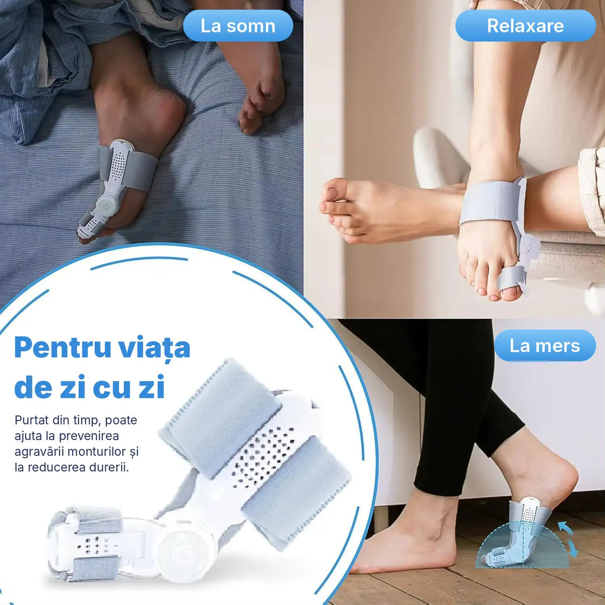 Corector reglabil pentru monturi- Hallux Valgus