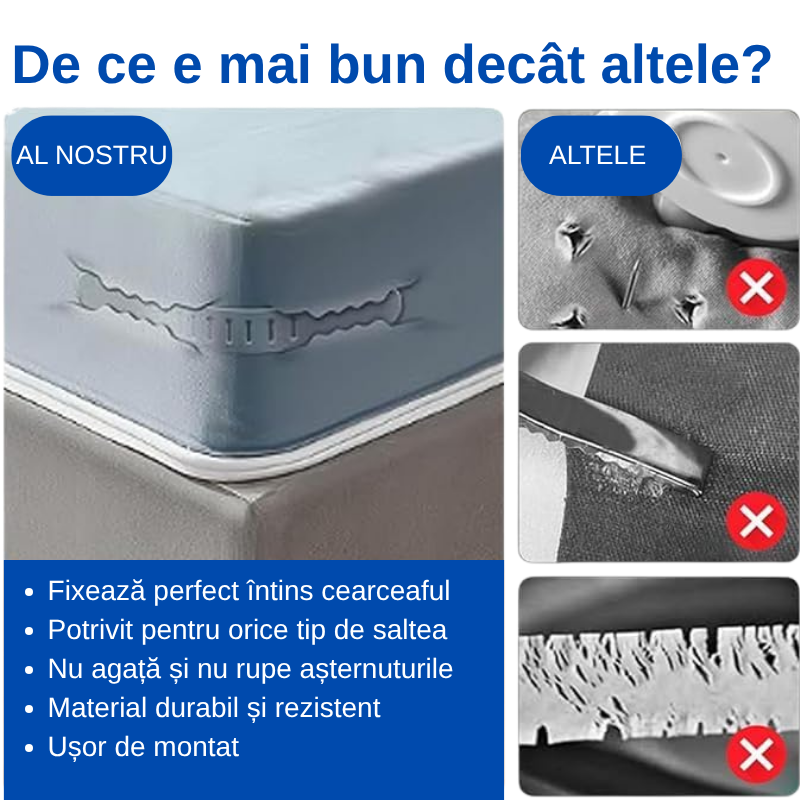 Fixatoare cearceaf