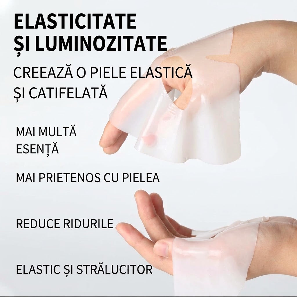 Set 4 x mască facilală cu colagen