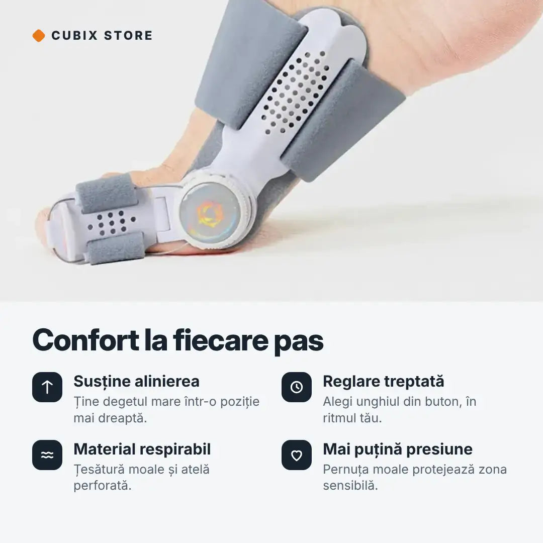 Corector reglabil pentru monturi- Hallux Valgus